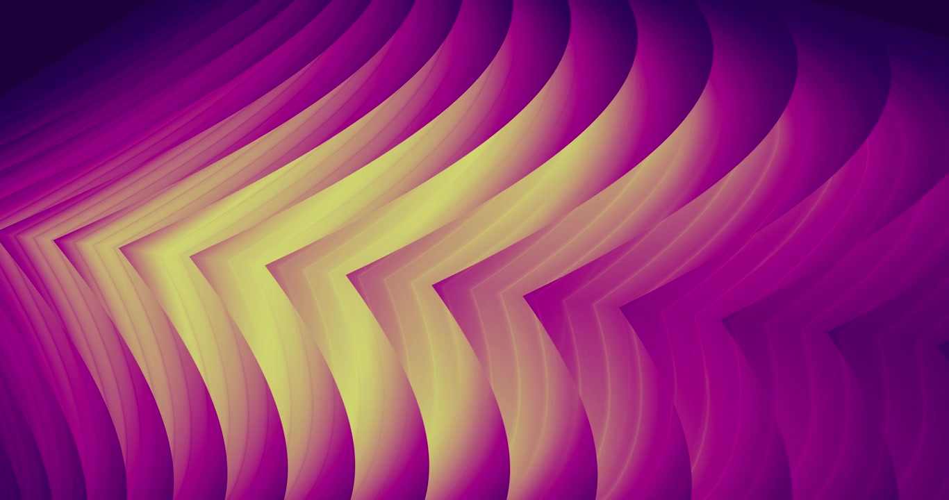 Abstract Background with Moving Yellow and Purple Curved Layers
