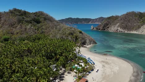 isla tortuga tropical island costa rica central america palms trees ocean and beach