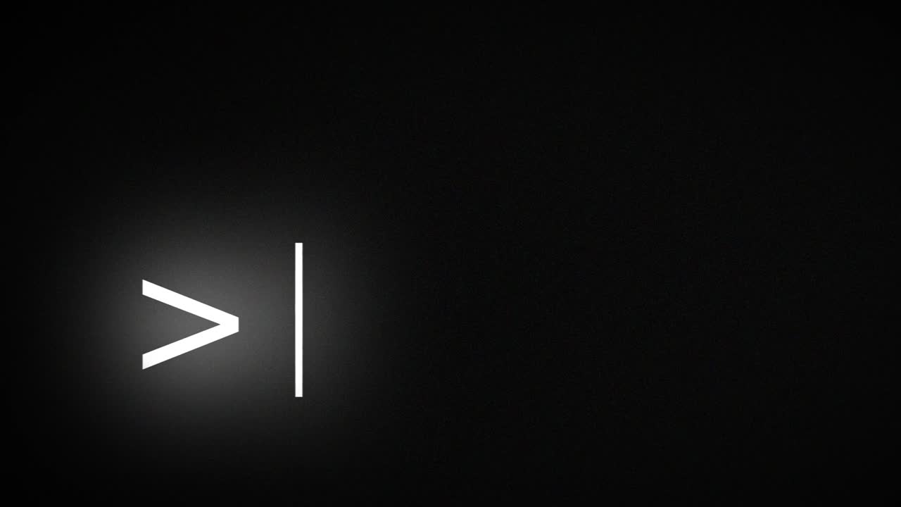 박이는 커서와 함께 오래된 컴퓨터 모니터