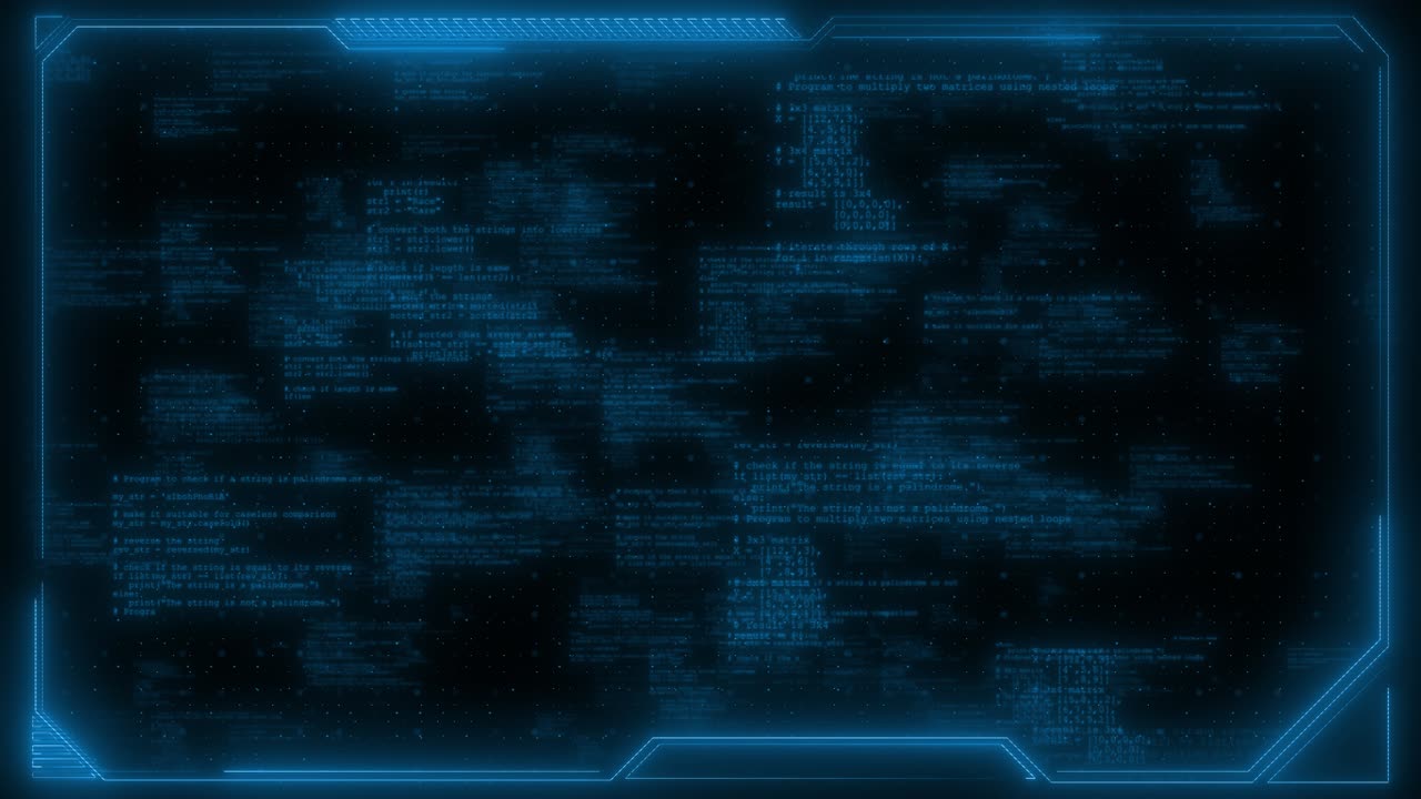 Futuristic hud technology hologram frame border viewfinder element digital motion graphic element