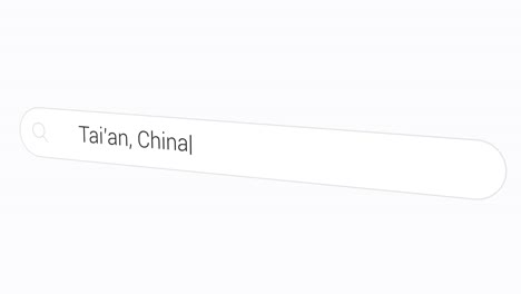 Suche-Im-Internet-Nach-Tai&#39;an,-China