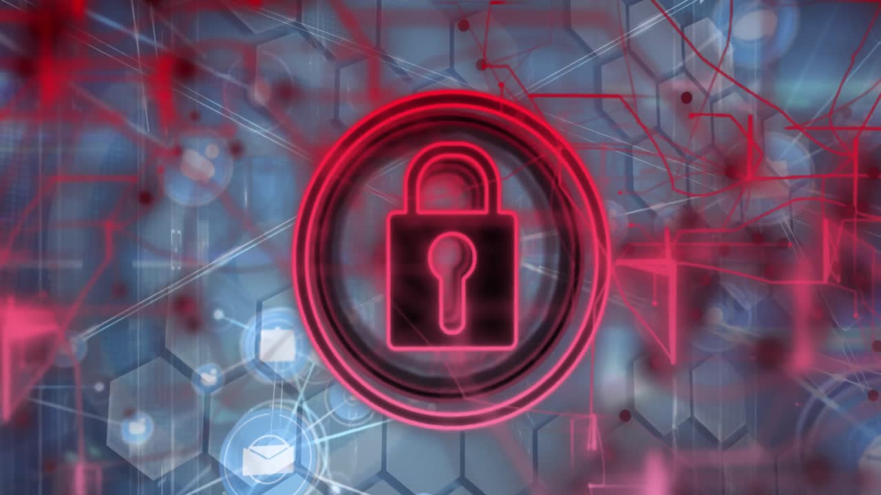 animación del icono del candado y procesamiento de datos