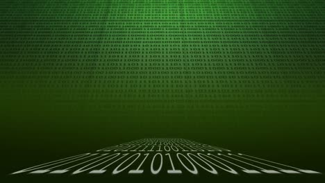 codificación binaria en un fondo negro