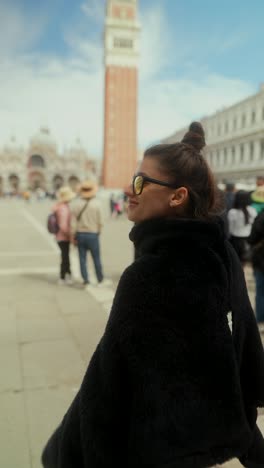 woman in venice, italy