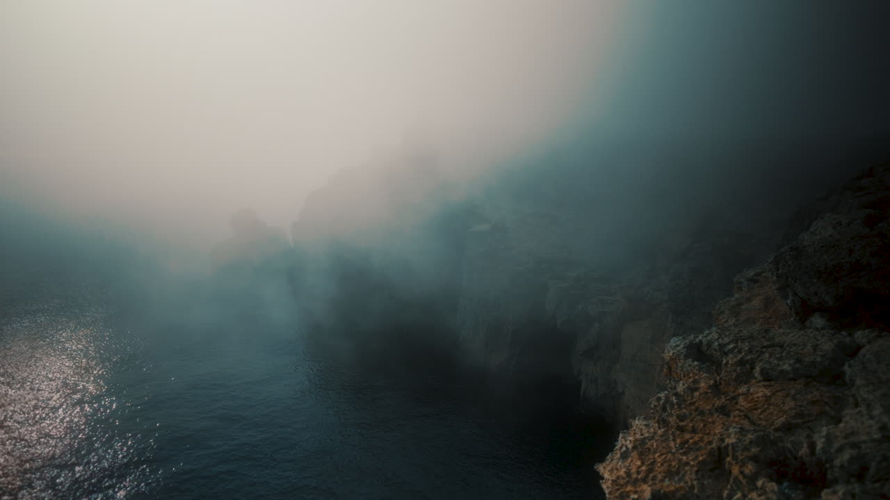 Misty Cliffs by the Ocean