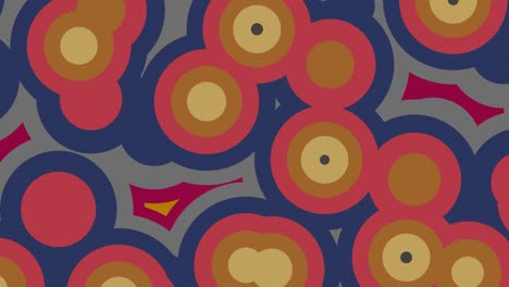 animación abstracta de estilo retro. bucle sin costuras