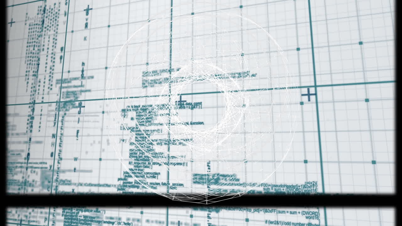 Animation of scope scanning over data processing