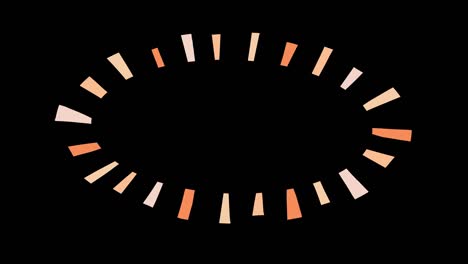 animated frames around the title, text or logo in natural colors. trendy boho style stickers in the form of circles, ellipses and squares. alpha channel included in 4k