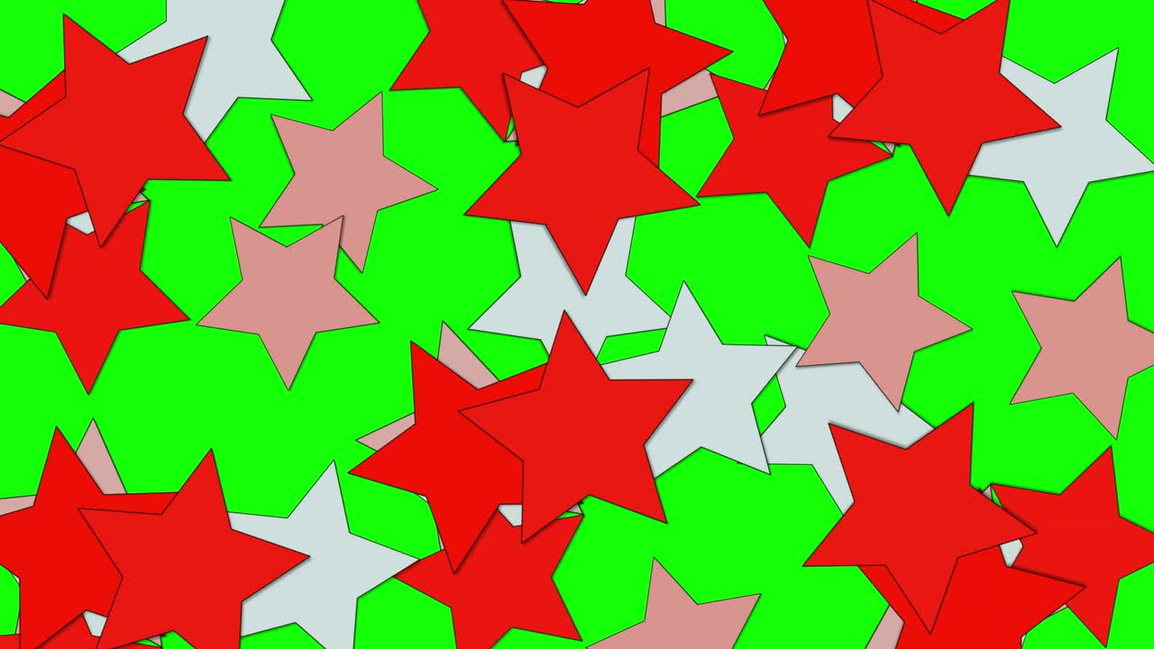 pantalla verde y movimiento de la estrella