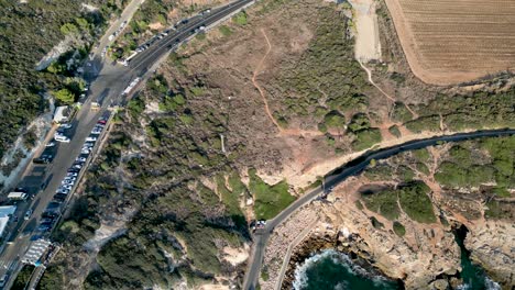 Wunderschönes-4K-Drohnen-Panoramavideo-Von-Rosch-Hanikra-–-Dem-Nördlichsten-Punkt,-Der-Die-Grenze-Zwischen-Israel-Und-Dem-Libanon-Trennt