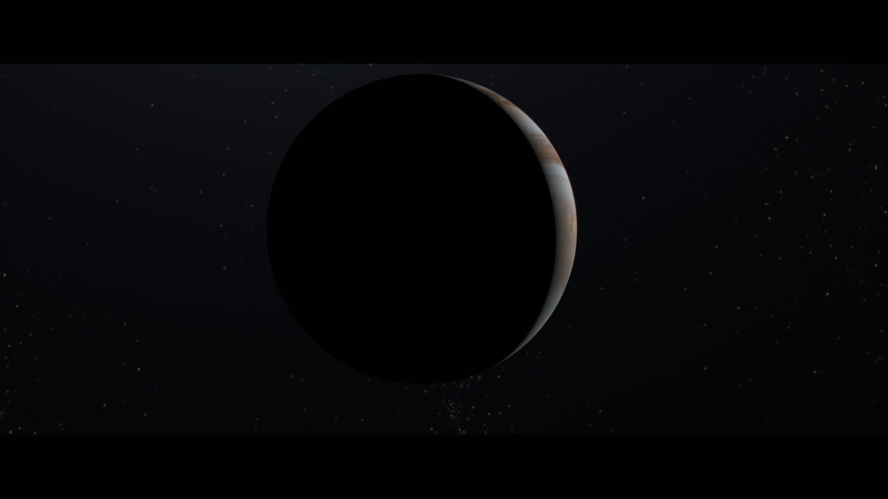 Jupiter planet viewed from space