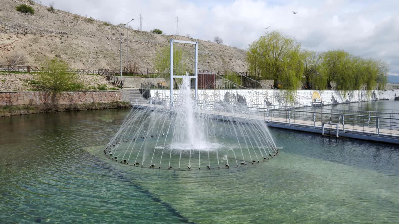 Water splashing in the Public Park