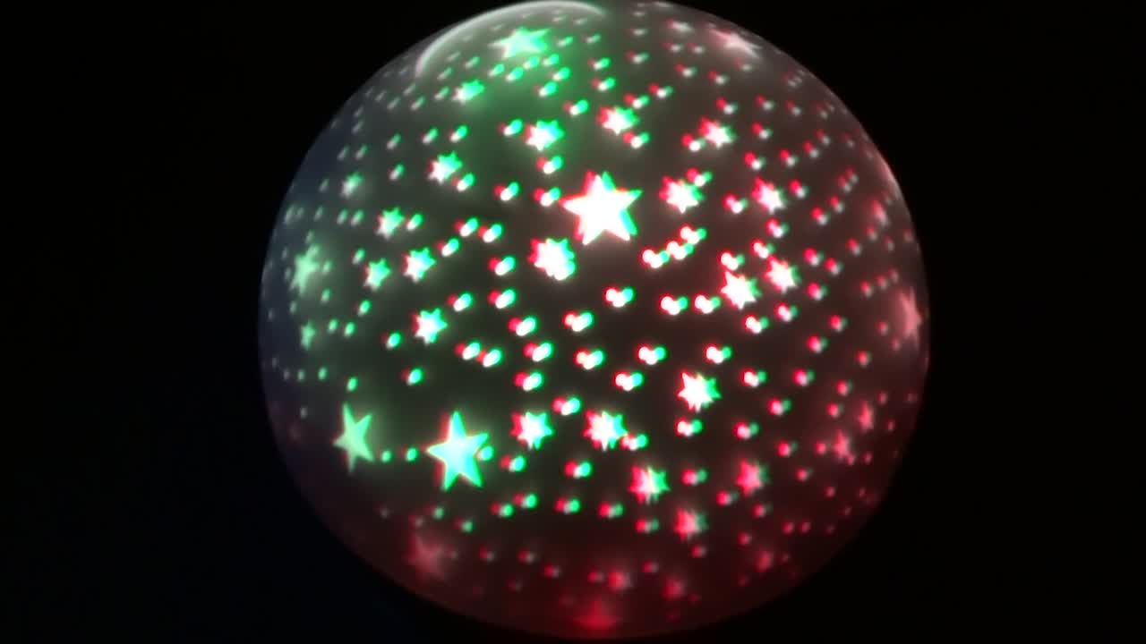 proyector de lámpara de noche giratoria con estrellas y luna