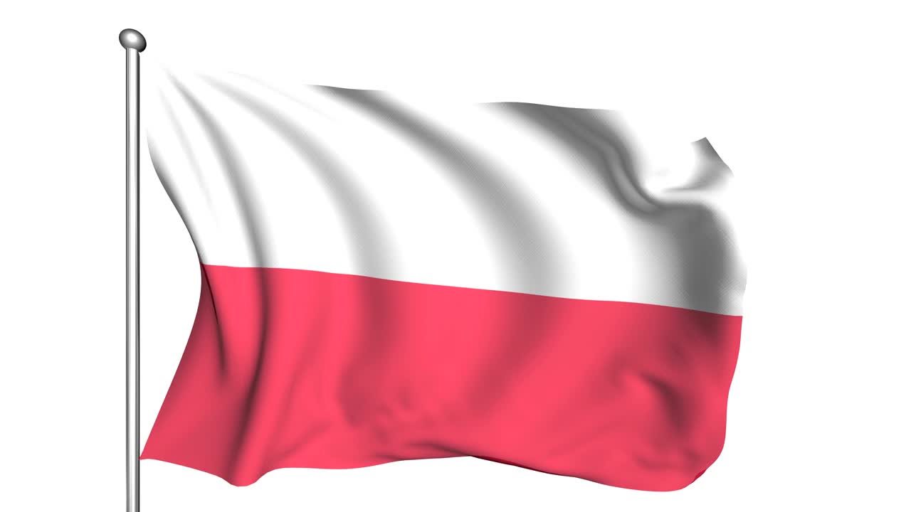 바람에 폴란드의 발 (알파 채널, 반투명, loopable)