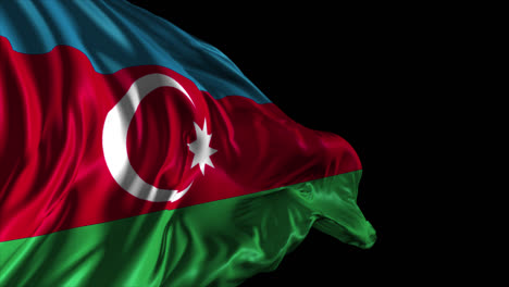 waving flag of azerbaijan