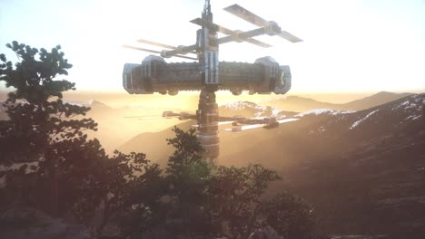 ovni alienígena en la tierra