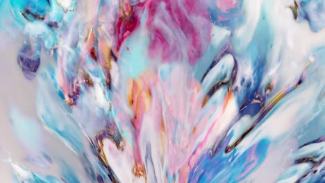 swirling paint. abstract design. abstract painting. motion background. colorful fusion. paint reaction. spin of colors. loop