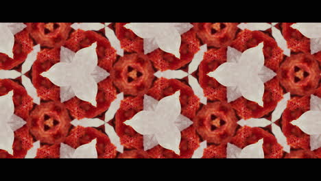 abstract pattern of red and white