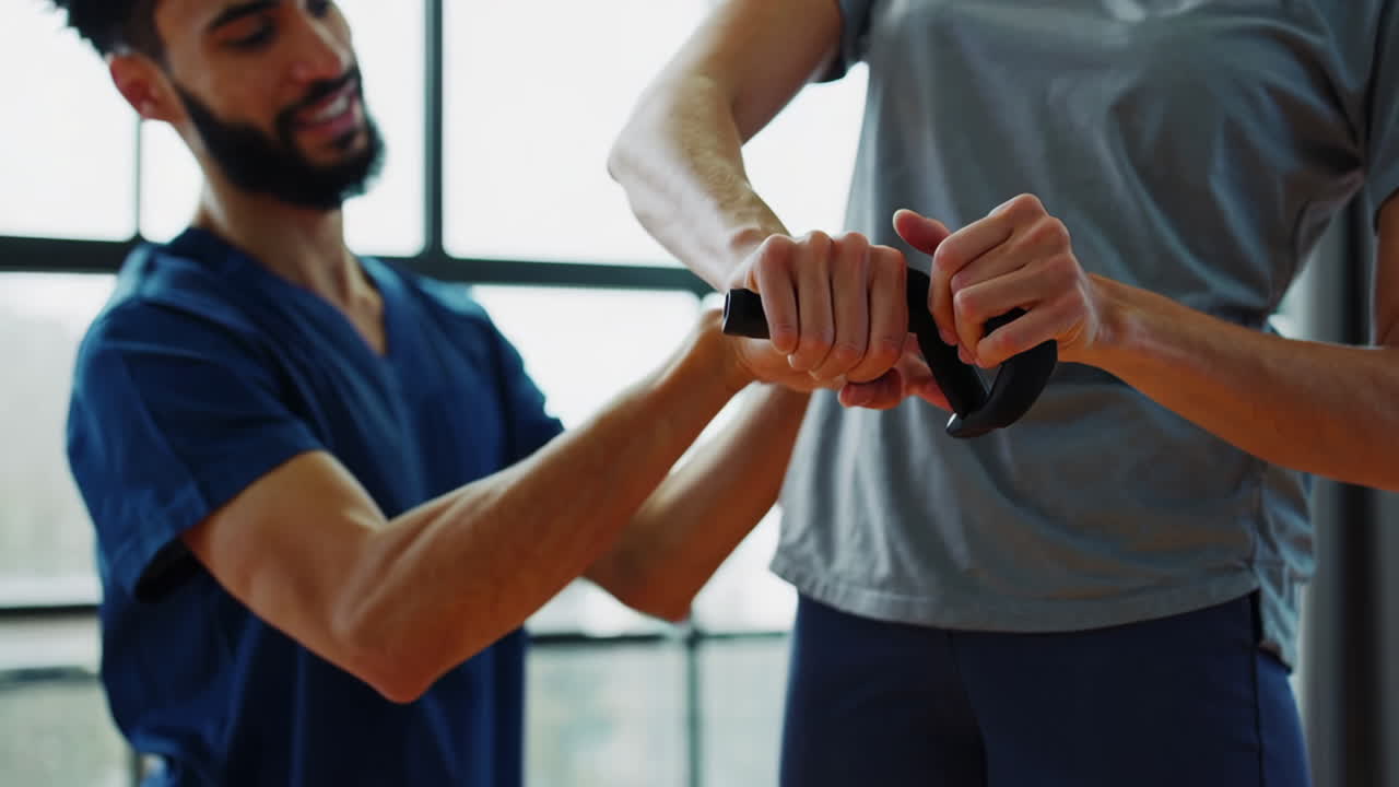 sesión de fisioterapia