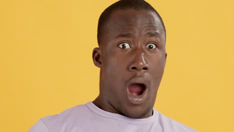 man with a surprised expression