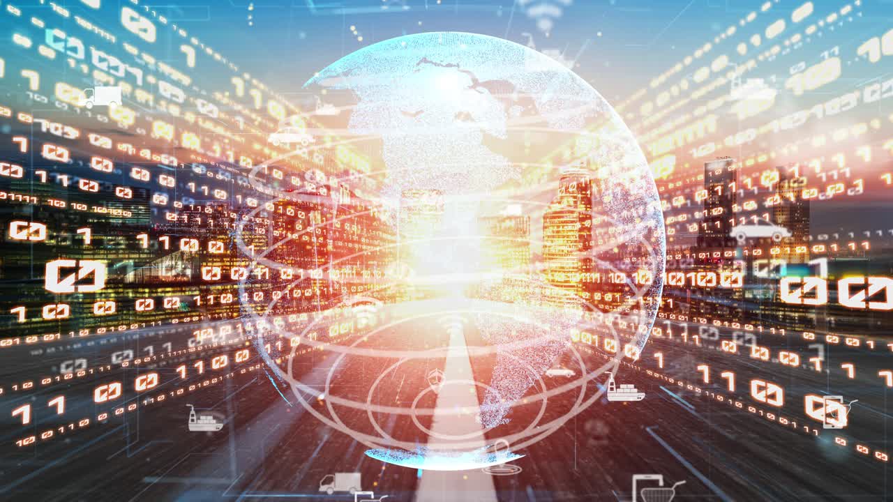 온라인 교통 통제 시스템과 함께 암 ⁇ 적인 미래 도시에서 스마트 교통