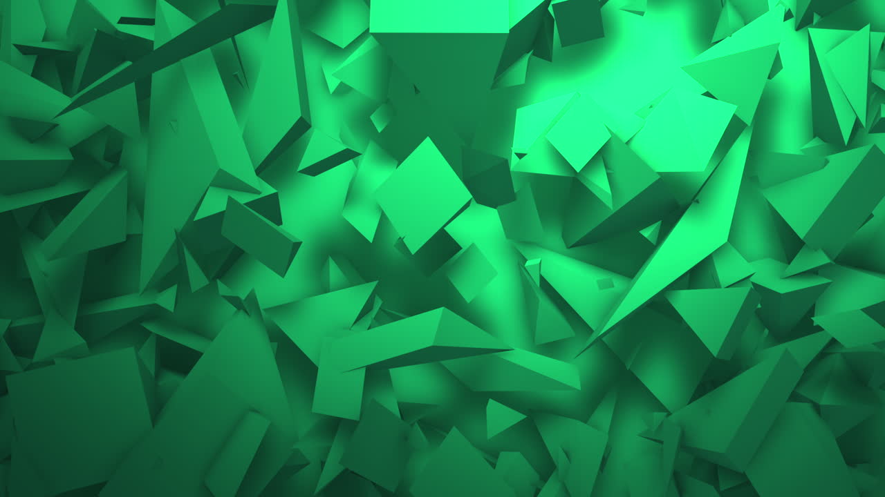 movimiento verde oscuro triángulos formas 1