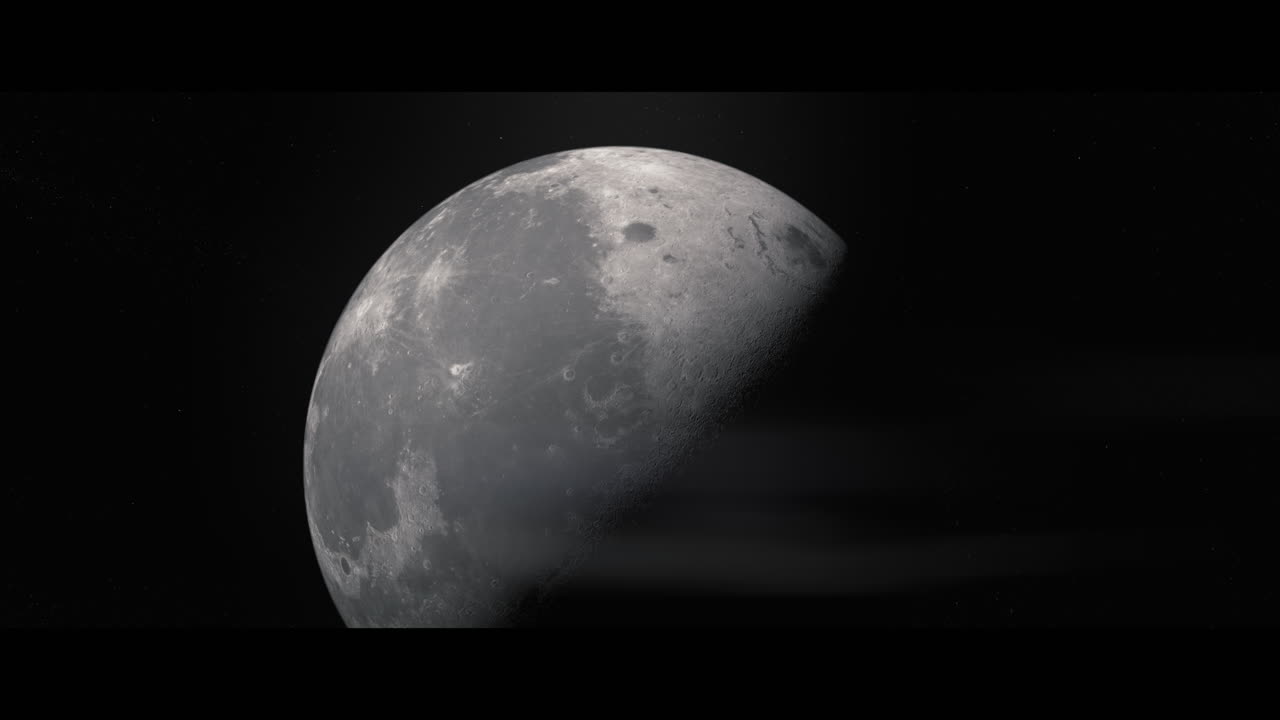 Moon viewed from space