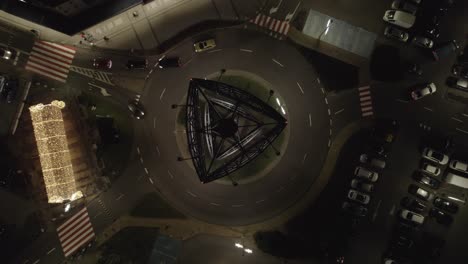 high quality drone footage showcases these architectural