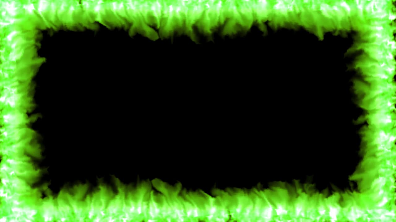 불 불꽃 경계 오버레이 뜨거운 열 효과 4k