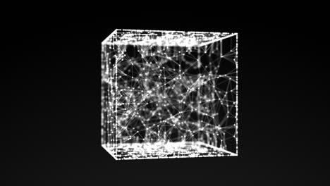 model of cube, abstract geometric composition