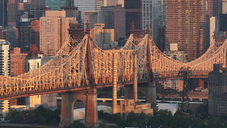 aerial view of the queensboro bridge