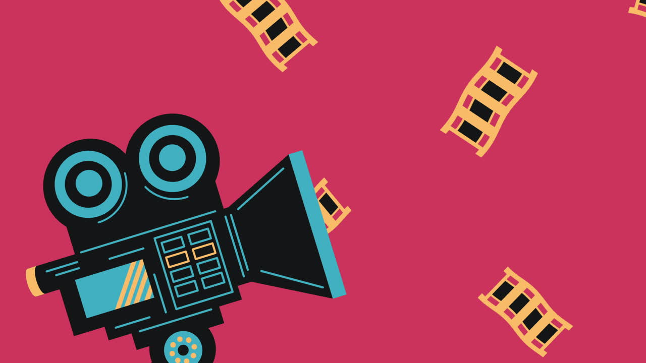 Movie Camera with Film Reels