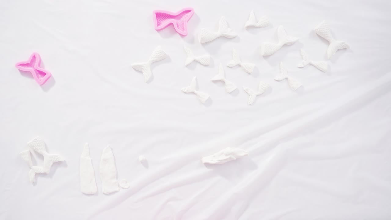 изготовление хвоста русалки из моделирующей глины