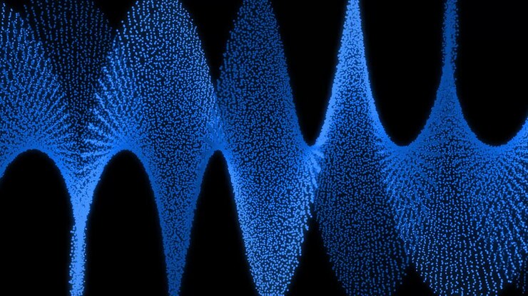 Blue color Dot Shape Pattern animation motion graphics