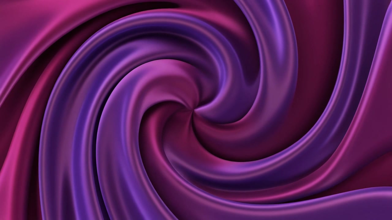 Animazione Astratta di Tessuto di Seta Vorticoso Viola e Magenta