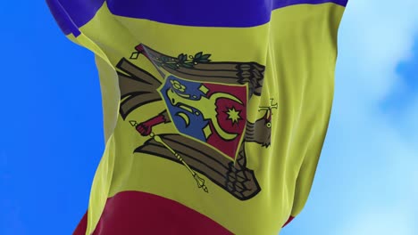 un bucle sin costuras de la bandera de moldavia.