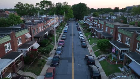 american neighborhood in large city