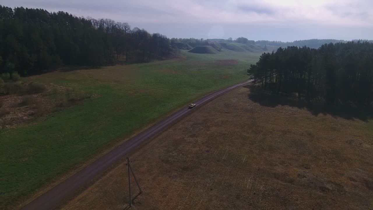 Ford Consul 1973.4K Aerial Active-Track Footage