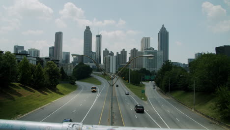 atlanta highway overpass view