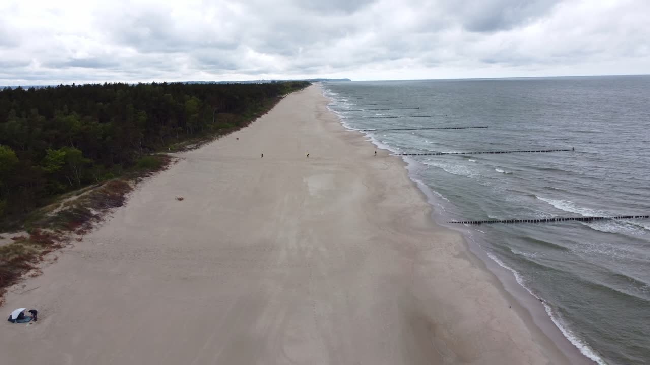 Summer beach on peninsula Hel in Baltic Sea, Poland, Europe