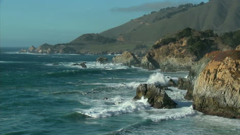 surf powered by a winter storm rolls into the big sur coastline of california 1