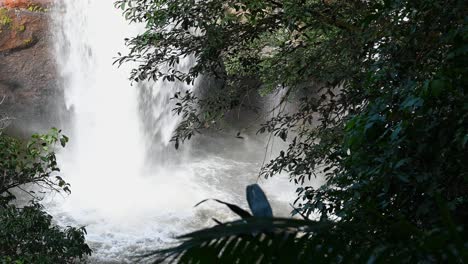 lovely white water falling from heo suwat waterfalls, khao yai national park, thailand