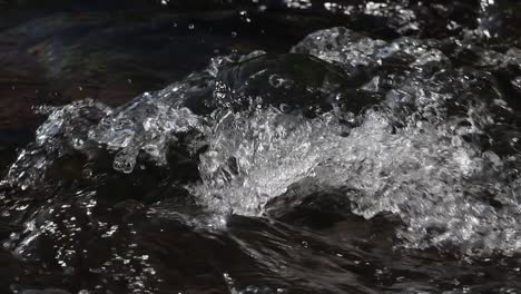 fast-flowing water accelerating the river – nature footage scene