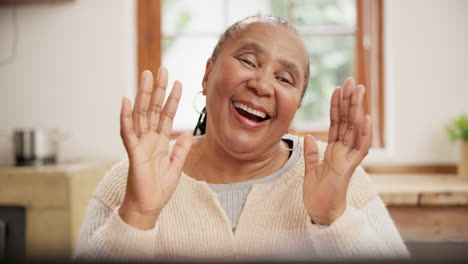 face, mature black woman and hello on video call
