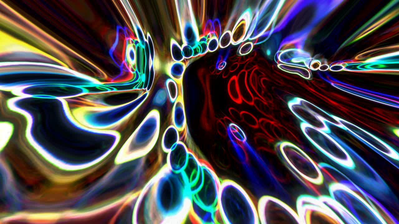 movimiento abstracto, colorido y suave infinito o bucle sin costuras.