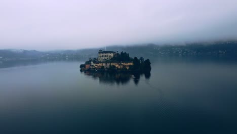 orta san giulio by lake orta in italy