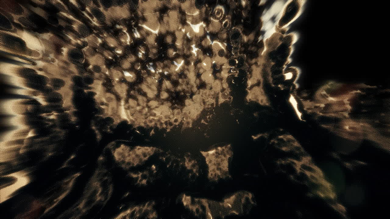 Abstract Golden Grainy Swirl Background