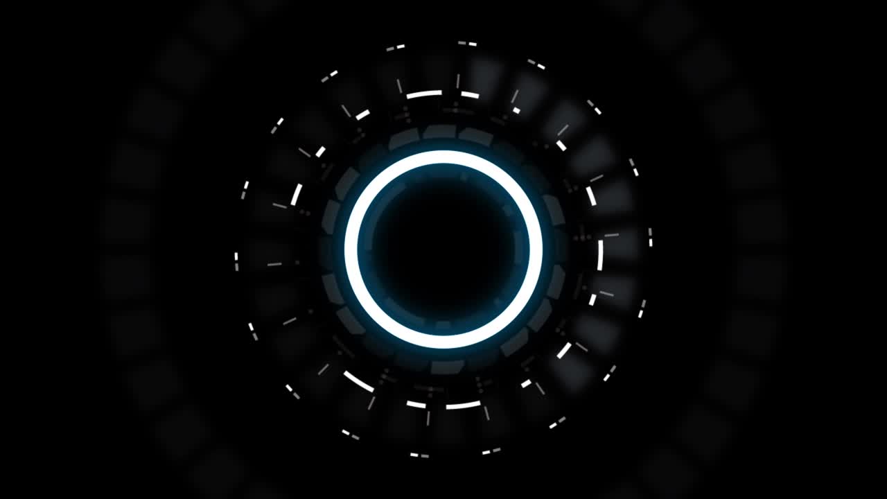 animación futurista de hud