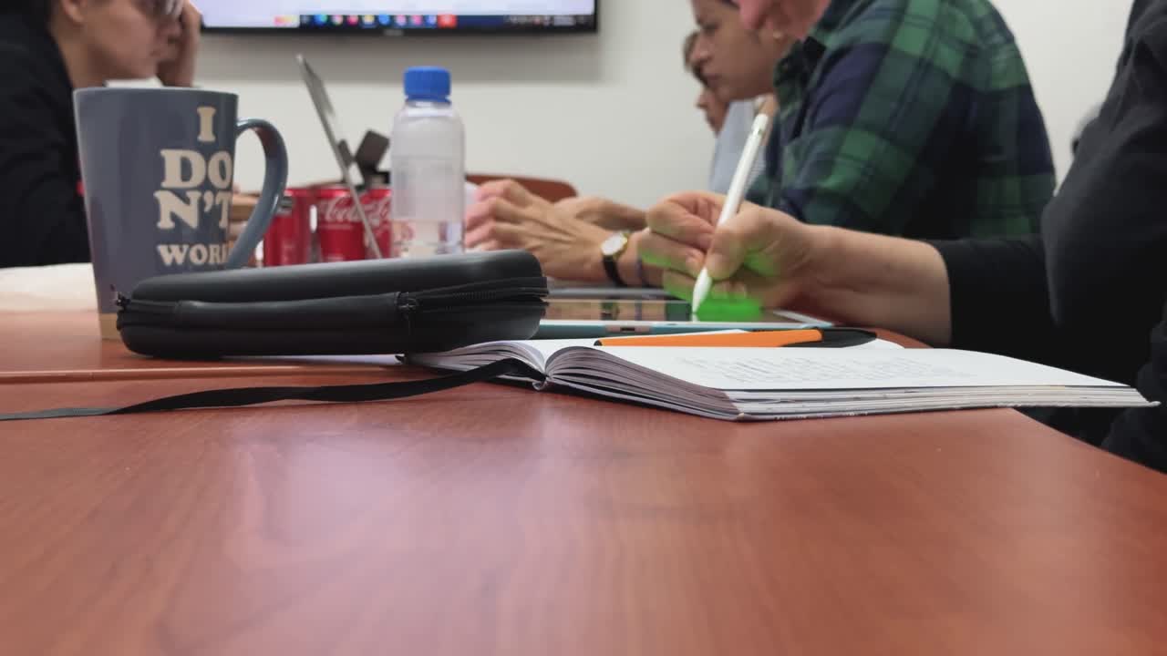 Working with a pencil on a tablet, coloring and drawing