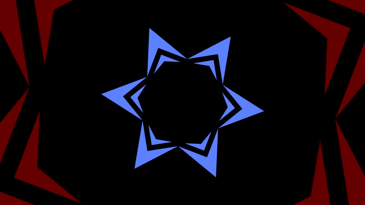 중앙에서 회전하고 크기를 늘려서 전체 배경을 고 사라지는 그래픽 디자인입니다.